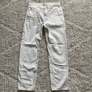 carhartt work in progress white pierce jeans